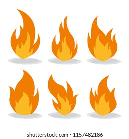 Fire, Icon illustration for design