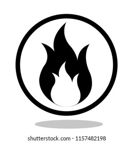 Fire, Icon illustration for design