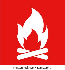 Fire, Icon illustration for design