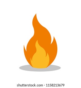 Fire, Icon illustration for design
