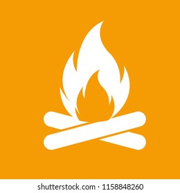 Fire, Icon illustration for design
