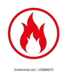 Fire, Icon illustration for design
