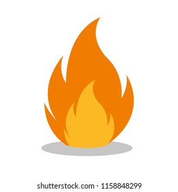 Fire, Icon illustration for design