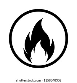 Fire, Icon illustration for design