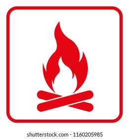Fire, Icon illustration for design