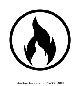 Fire, Icon illustration for design