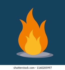 Fire, Icon illustration for design