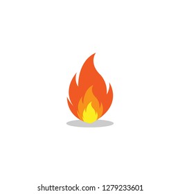 Fire icon illustration for design