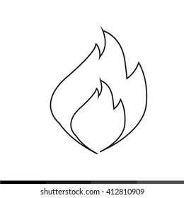Fire Icon illustration design