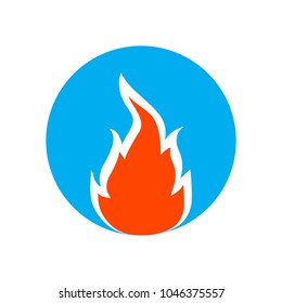 Fire. Icon illustration for design. Flat design,