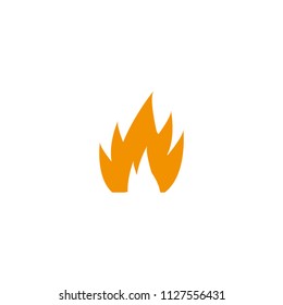 Fire. Icon illustration for design on whit background. eps 10.