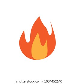 Fire  Icon Illustration Design Template Element