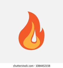 Fire  Icon Illustration Design Template Element