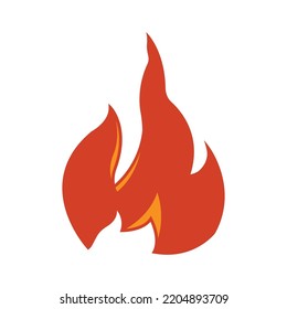 Fire icon illustration. illustration flat icon style. Simple design editable