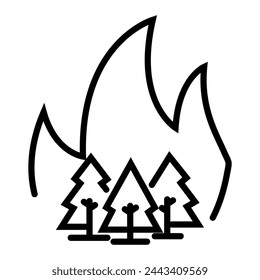 fire icon illustration isolated vector sign symbol