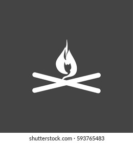 Fire icon illustration isolated vector sign symbol