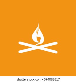 Fire icon illustration isolated vector sign symbol