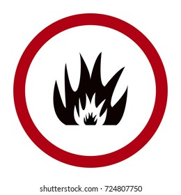 fire icon illustration isolated vector sign symbol