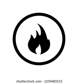 Fire Icon. Illustration symbol. Eps10