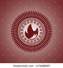fire icon inside red emblem