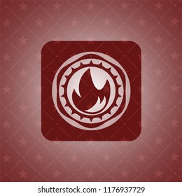fire icon inside red icon or emblem