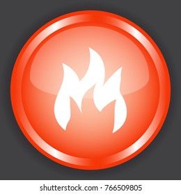 fire icon , for Internet icon and application icon. Vector eps 10.