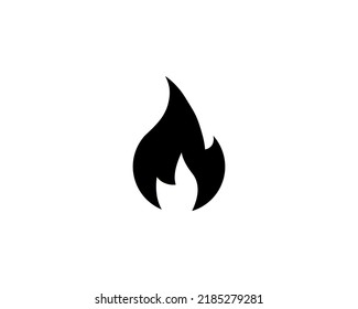 Fire icon isolated white background  Vector illustration