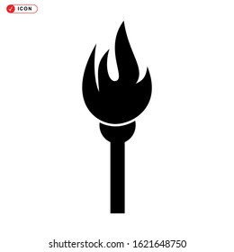 fire icon isolated sign symbol vector illustration - high quality black style vector icons
