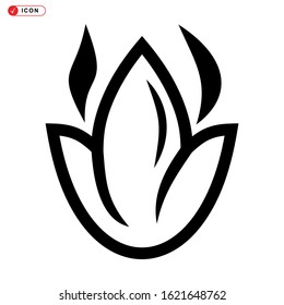 fire icon isolated sign symbol vector illustration - high quality black style vector icons
