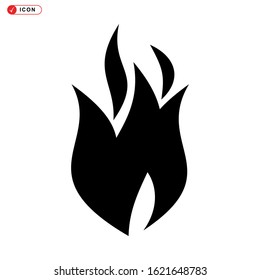 fire icon isolated sign symbol vector illustration - high quality black style vector icons
