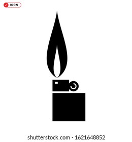 fire icon isolated sign symbol vector illustration - high quality black style vector icons
