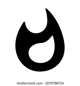 Fire icon isolated vector illustration. High quality black style vector icon