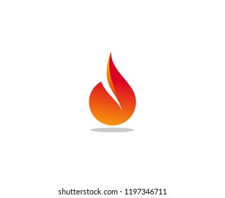Fire icon logo 