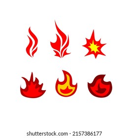 Fire icon or logo for design elements