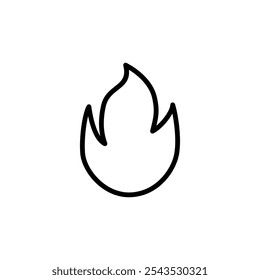 Fire icon logo design. fire sign and symbol