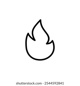 Fire icon logo design. fire sign and symbol