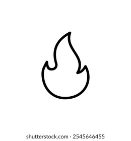 Fire icon logo design. fire sign and symbol