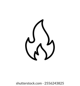 Fire icon logo design. fire sign and symbol