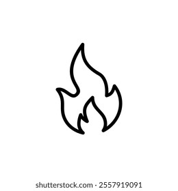 Fire icon logo design. fire sign and symbol