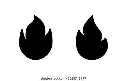 Fire icon logo design. fire sign and symbol