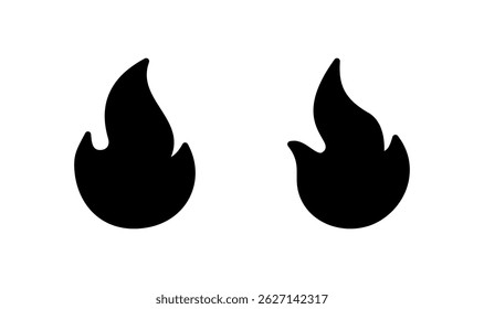 Fire icon logo design. fire sign and symbol