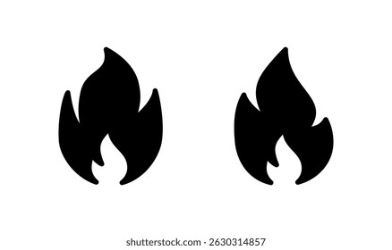 Fire icon logo design. fire sign and symbol