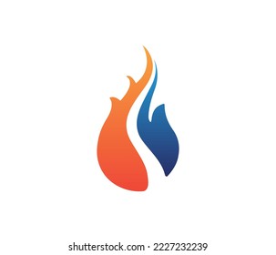 Brandsymbol-Design-Vorlage. Vorlage für das Design von Logos brennen