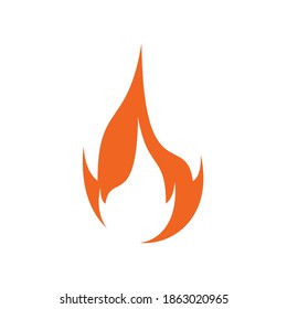 Fire icon logo design vector template