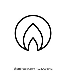 Fire icon or logo isolated sign symbol vector illustration.