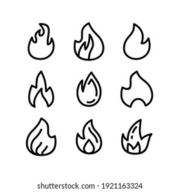 fire icon or logo isolated sign symbol vector illustration - Collection of high quality black style vector icons
