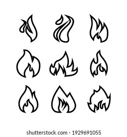 fire icon or logo isolated sign symbol vector illustration - Collection of high quality black style vector icons
