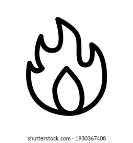 fire icon or logo isolated sign symbol vector illustration - high quality black style vector icons
