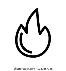 fire icon or logo isolated sign symbol vector illustration - high quality black style vector icons
