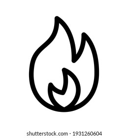 fire icon or logo isolated sign symbol vector illustration - high quality black style vector icons

